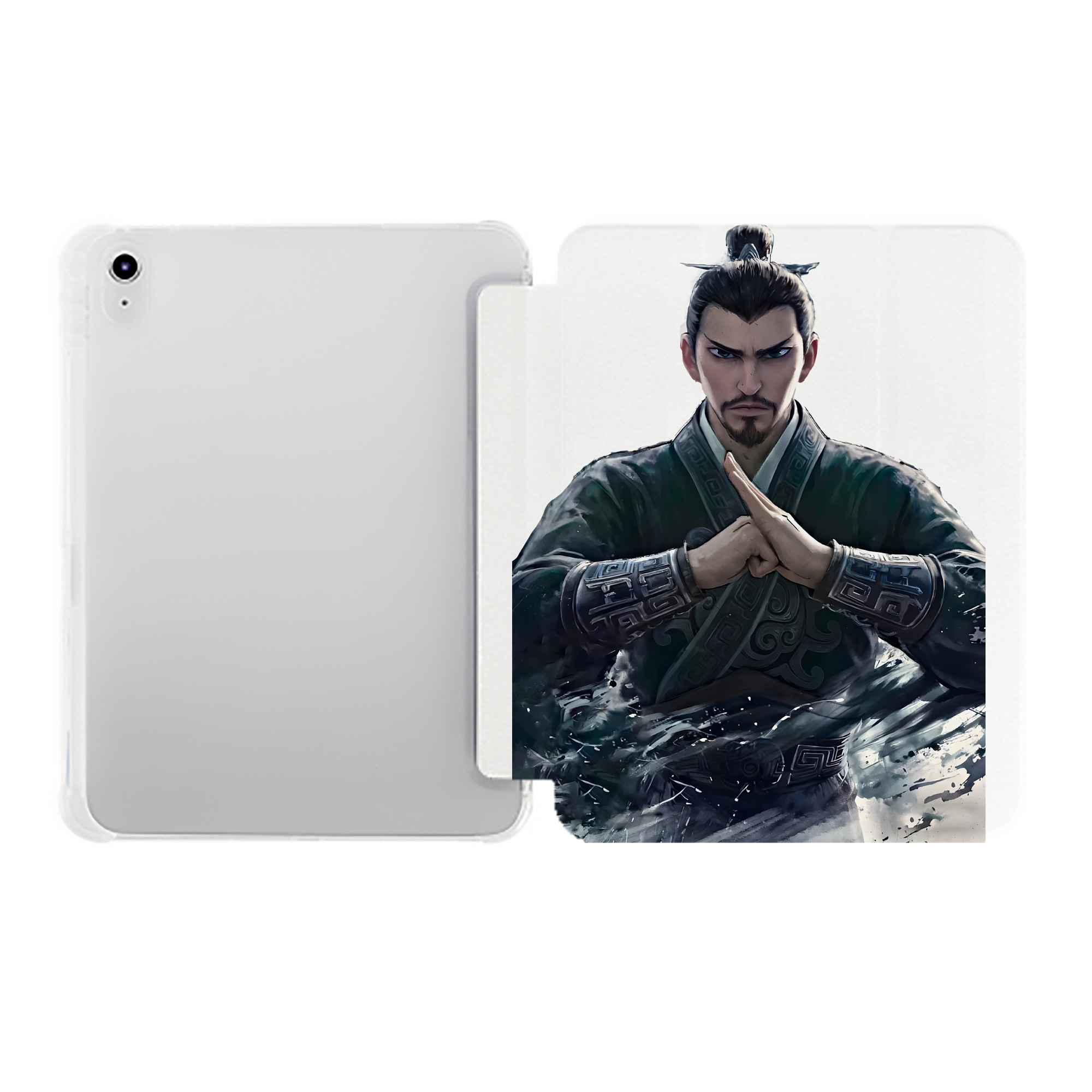 （画像用） Ne Zha 2 ナタ 魔童の大暴れ IPad ケース ペン収納付き 三つ折りスタンド PUレザー×シリコン 対応機種9.5/10.5/10.9インチ